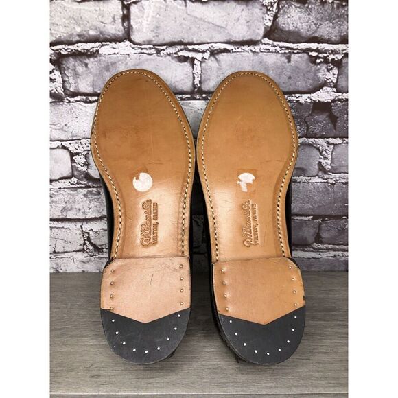 G.H Bass Weejuns Black Leather Handsewn Penny Dress Loafer Shoes Men 12D US/45EU - Picture 7 of 16